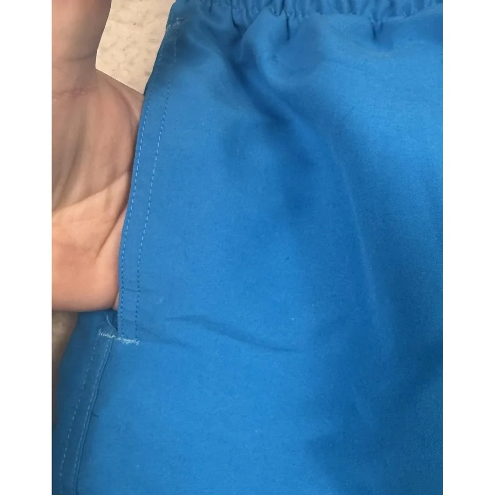 Chubbies Shorts Mens‎ Small Blue Swim Trunks Pink Drawstring Made USA Polyester